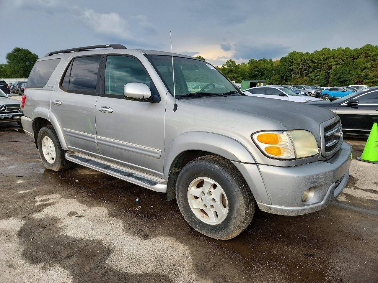 2002 Toyota Sequoia Limited Gray vin: 5TDZT38A02S137078
