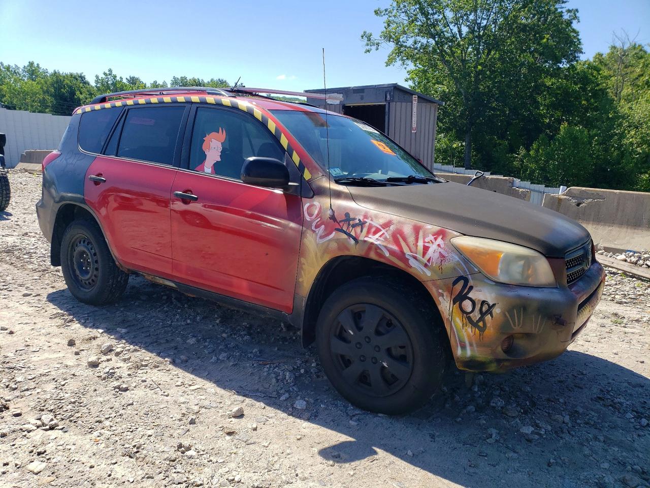 2006 Toyota Rav4 Base Red vin: JTMBD33V866014675