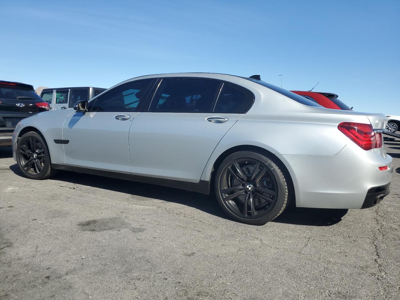 2014 Bmw 750 Li Silver vin: WBAYE8C5XED134442