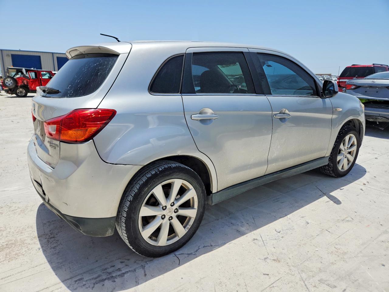 2014 Mitsubishi Outlander Sport Se Silver vin: 4A4AP4AU4EE019503