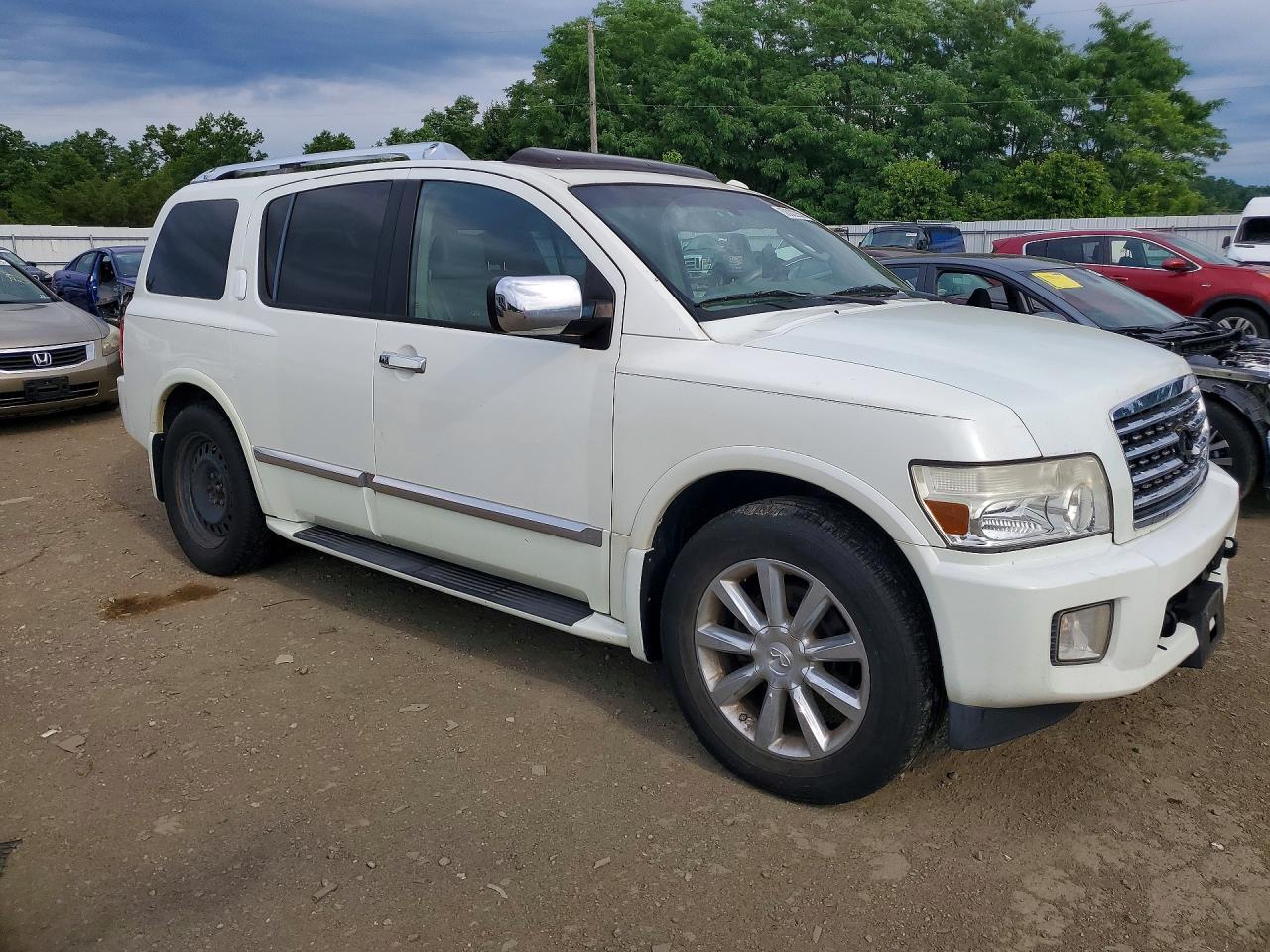 2010 Infiniti Qx56 Base White vin: 5N3ZA0NE5AN909027