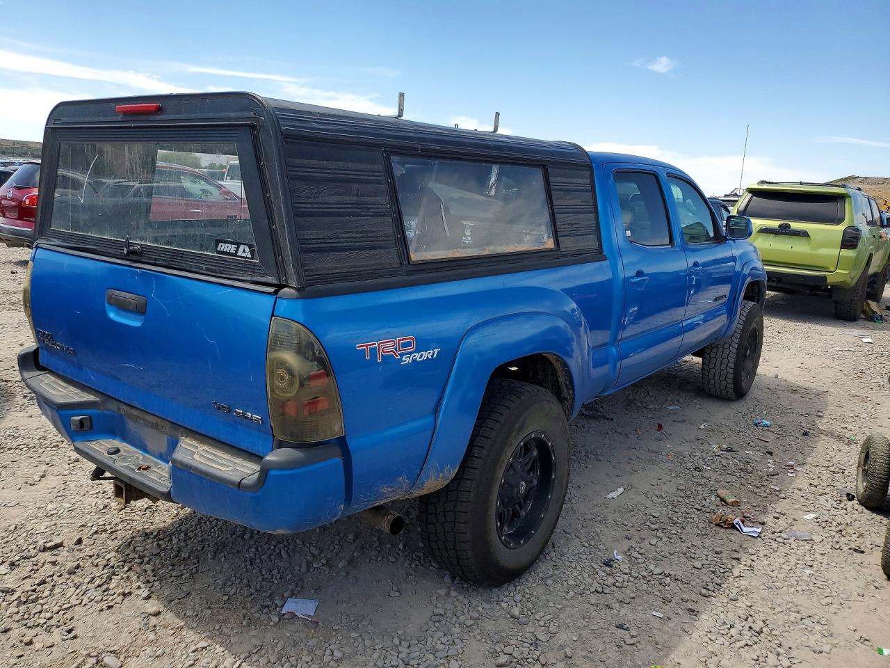 2005 Toyota Tacoma Double Cab Long Bed Blue vin: 5TEMU52N05Z092570