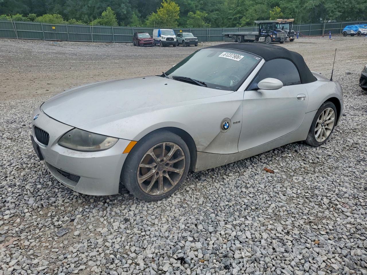 2007 Bmw Z4 3.0 Silver vin: 4USBU33567LW73688