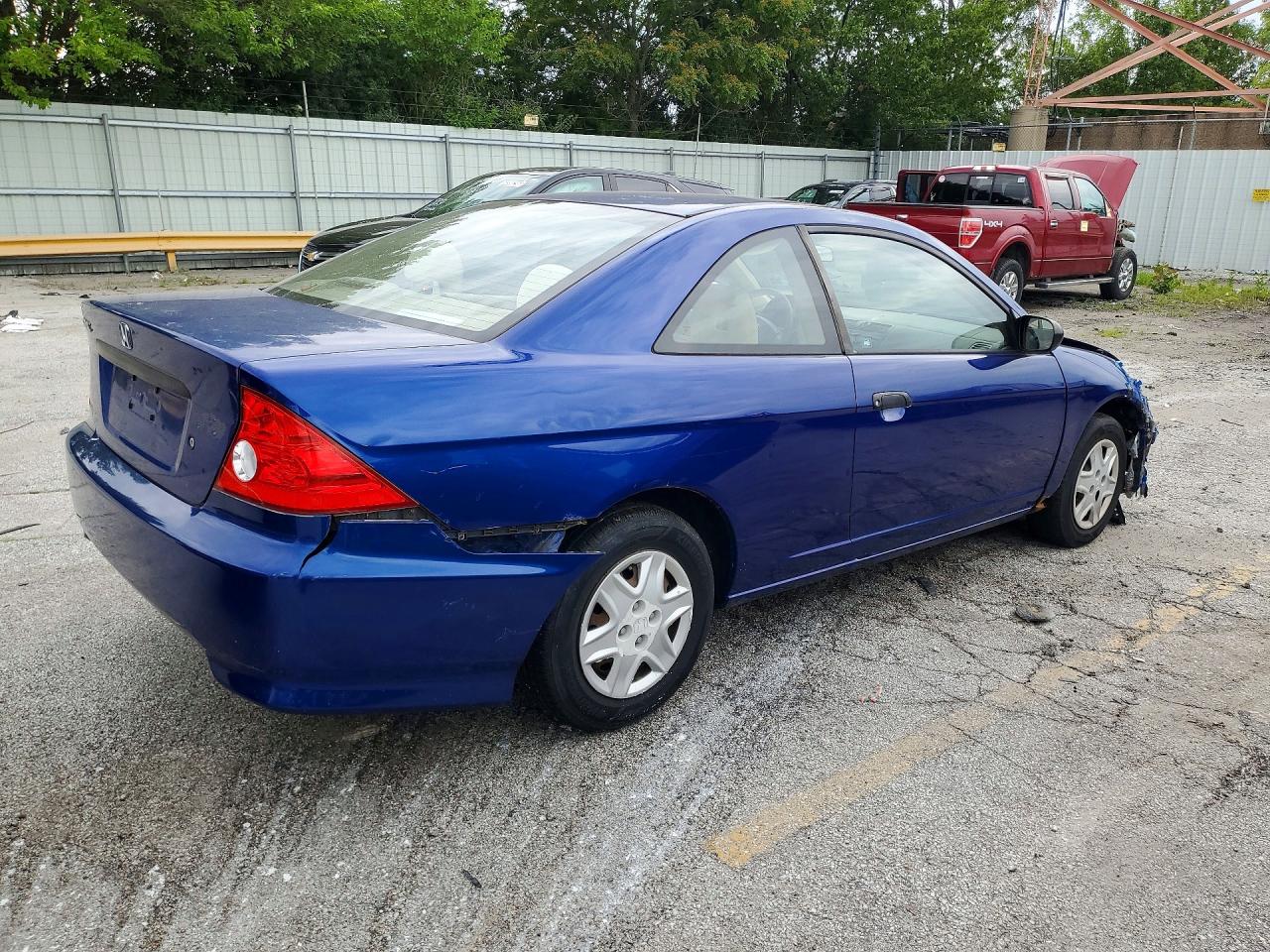 2005 Honda Civic Dx Vp Blue vin: 1HGEM22185L065875
