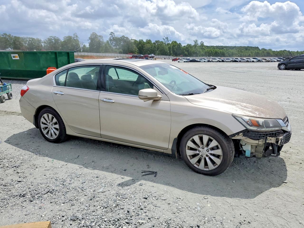2013 Honda Accord Exl Tan vin: 1HGCR3F82DA021547