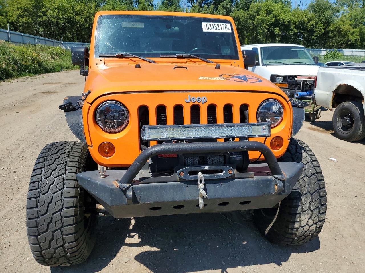 2012 Jeep Wrangler Unlimited Rubicon Orange vin: 1C4HJWFG9CL151879