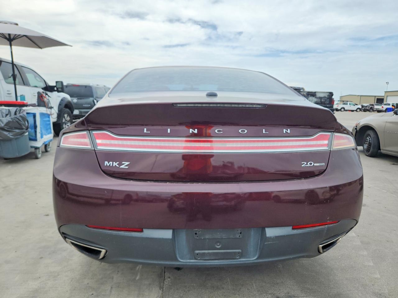 2013 Lincoln Mkz Burgundy vin: 3LN6L2G98DR827893
