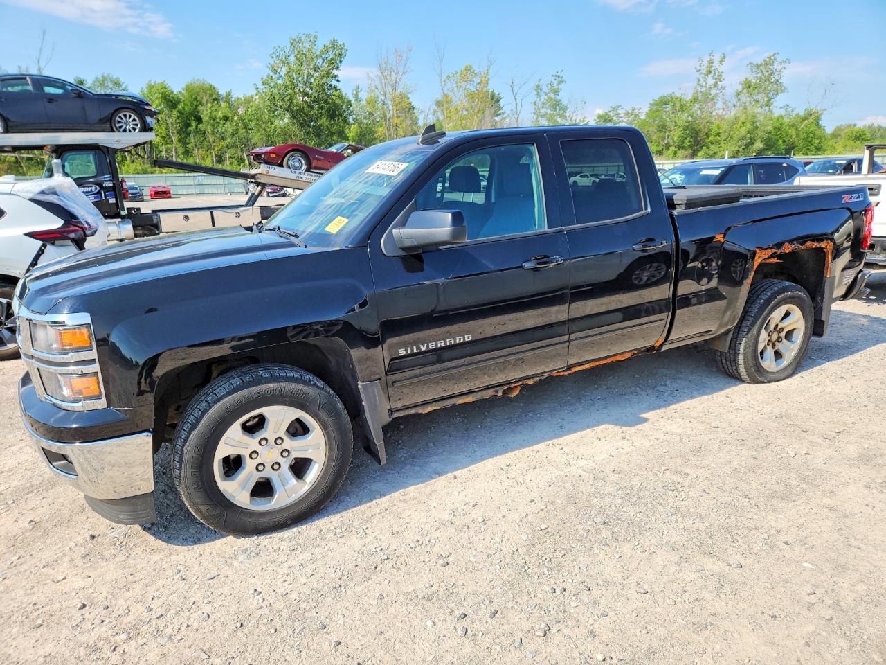 2015 Chevrolet Silverado K1500 Lt Black vin: 1GCVKREC7FZ213975