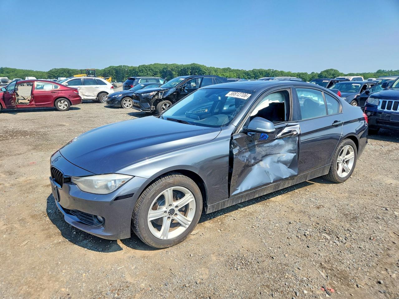 2015 Bmw 320 I Xdrive Gray vin: WBA3C3C59FK202035