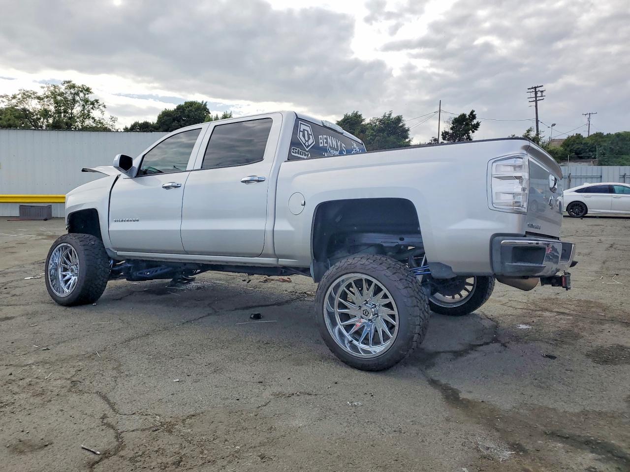 2014 Chevrolet Silverado K1500 Lt Silver vin: 3GCUKREC1EG226571