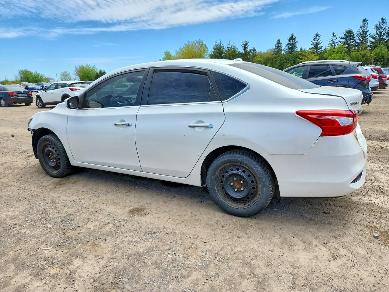 2019 Nissan Sentra S White vin: 3N1AB7AP8KY403108