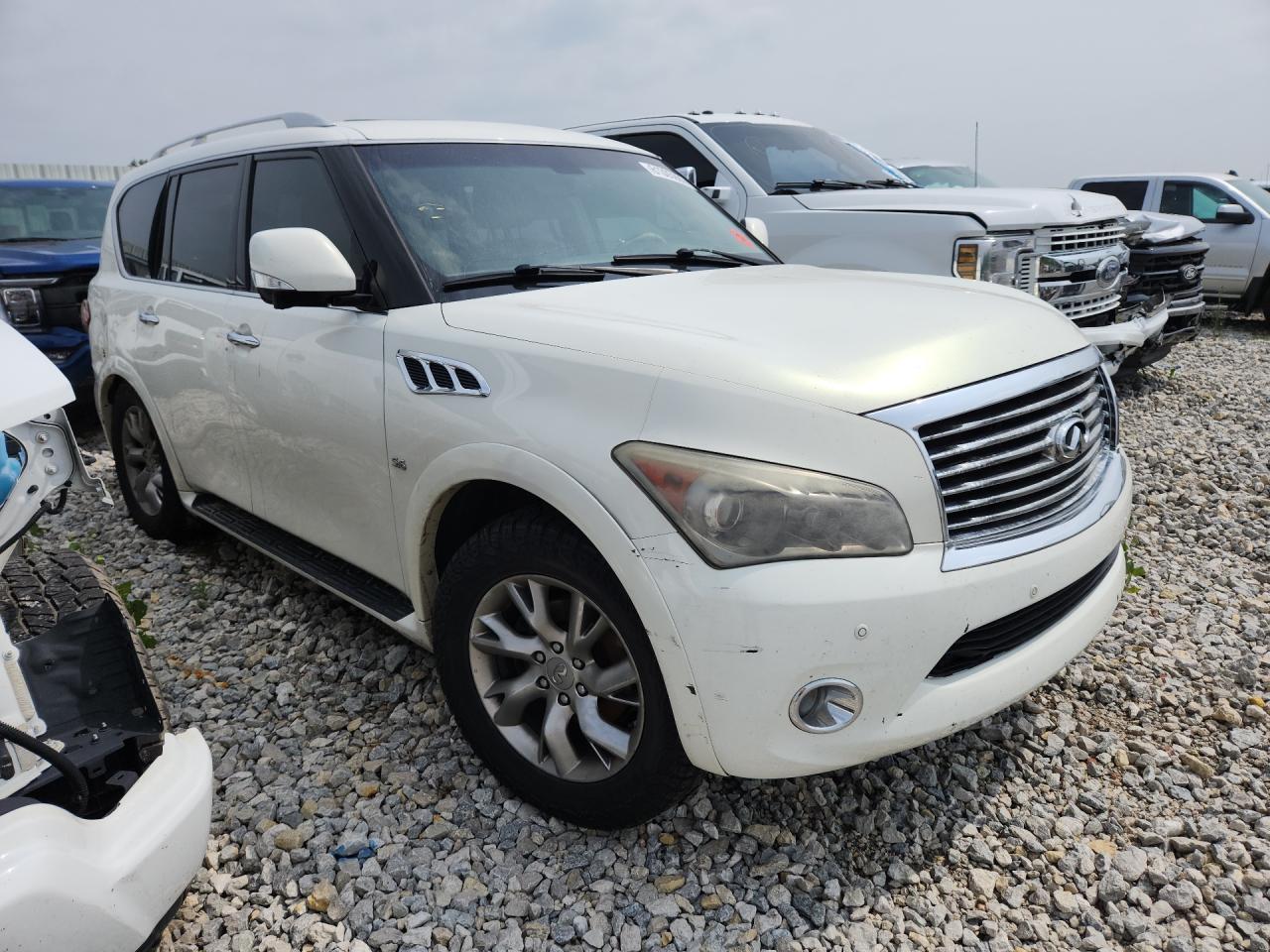 2014 Infiniti Qx80 Base Белый vin: JN8AZ2NE3E9062638
