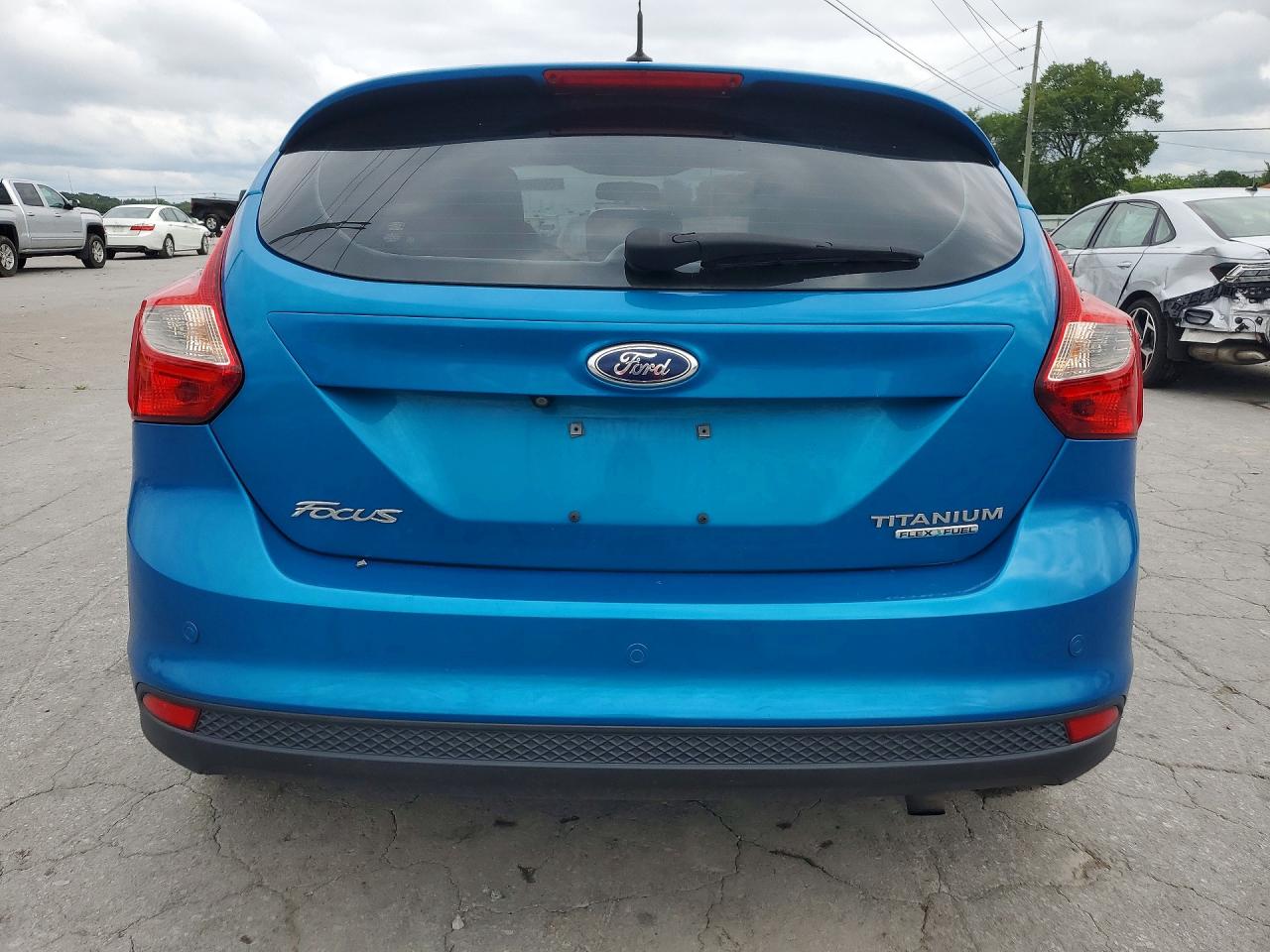2014 Ford Focus Titanium Синий vin: 1FADP3N28EL174421