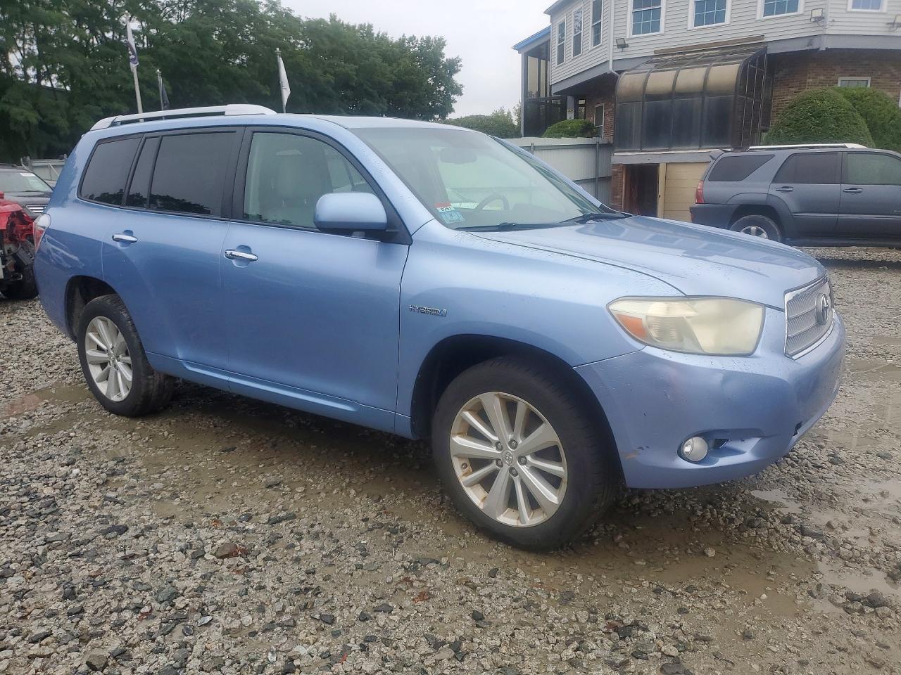 2009 Toyota Highlander Hybrid Limited Blue vin: JTEEW44A992028181