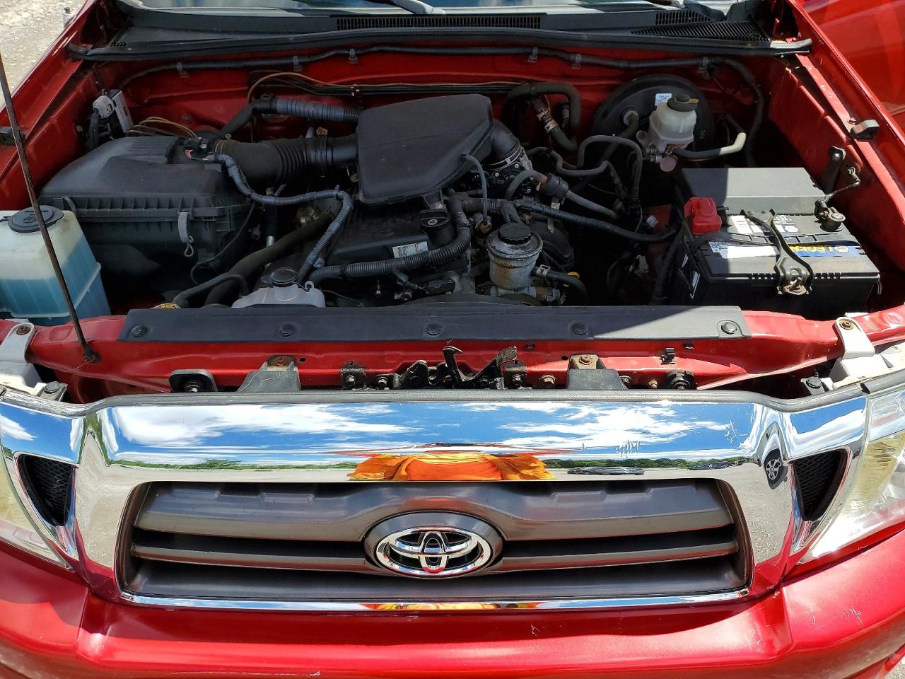 2009 Toyota Tacoma Base Red vin: 5TEPX42N29Z614782