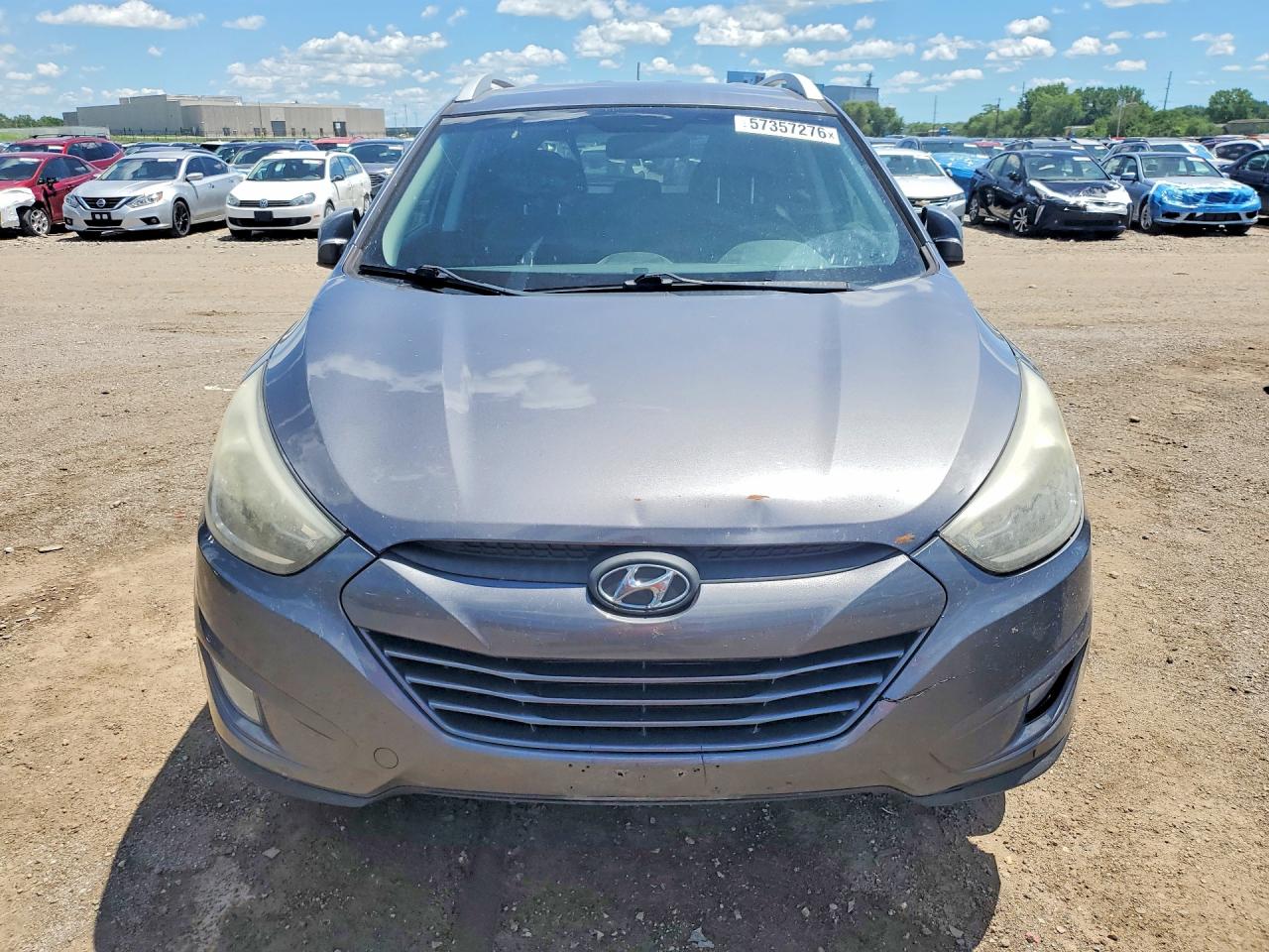 2014 Hyundai Tucson Se Gray vin: KM8JUCAG2EU826642