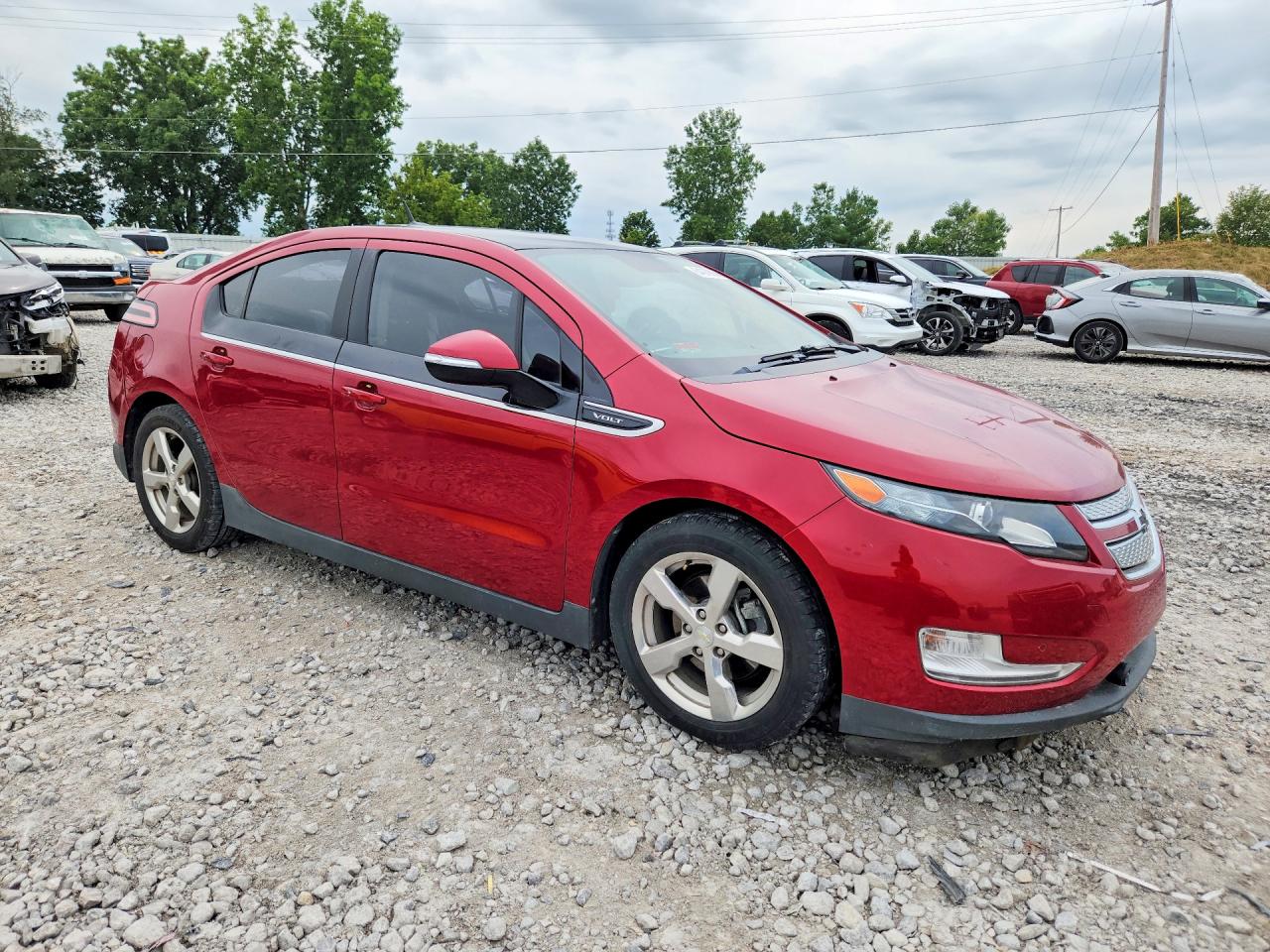 2012 Chevrolet Volt Red vin: 1G1RD6E48CU121665