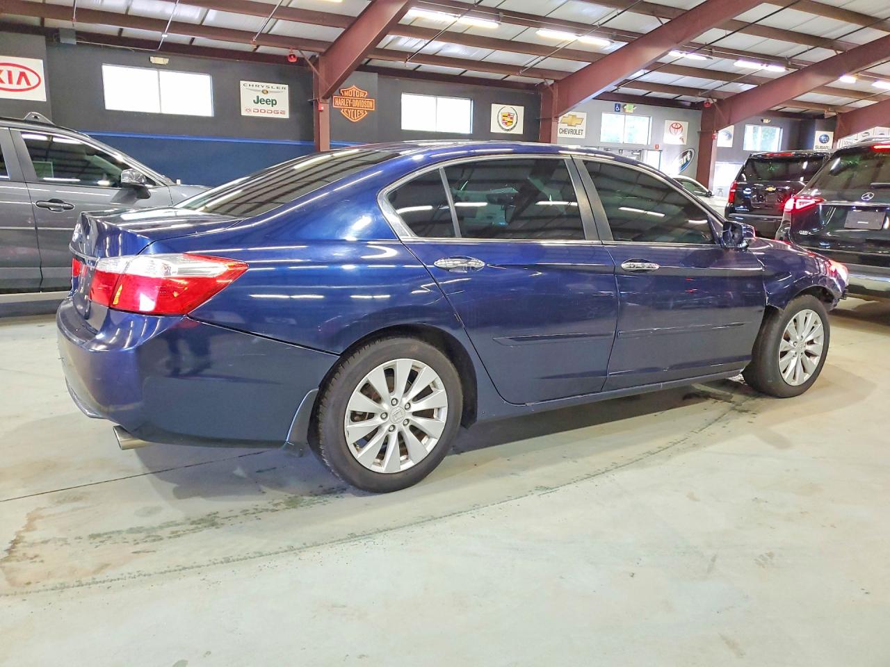 2014 Honda Accord Ex Синий vin: 1HGCR2F78EA018364