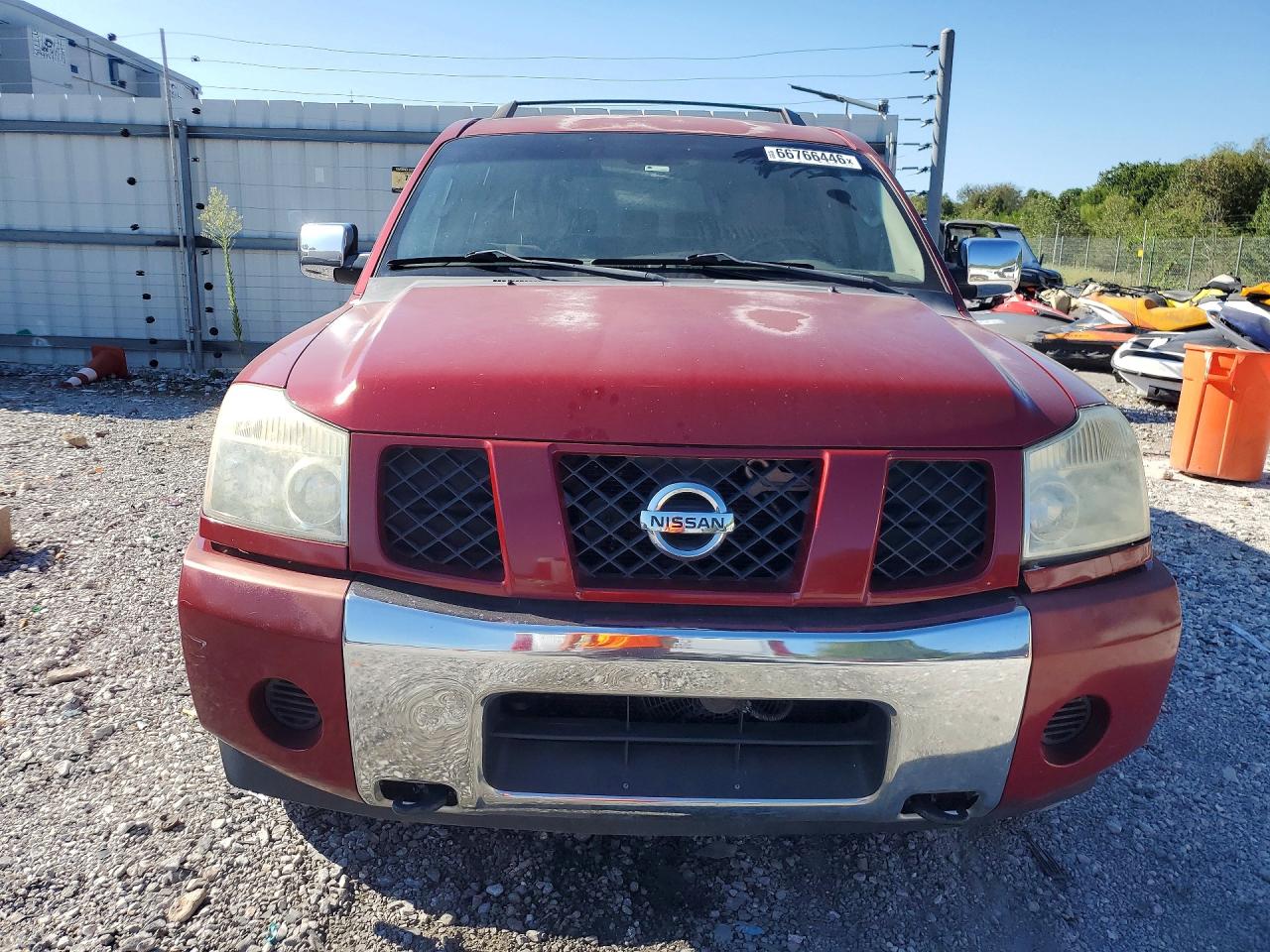 2007 Nissan Armada Se Maroon vin: 5N1AA08C47N712083