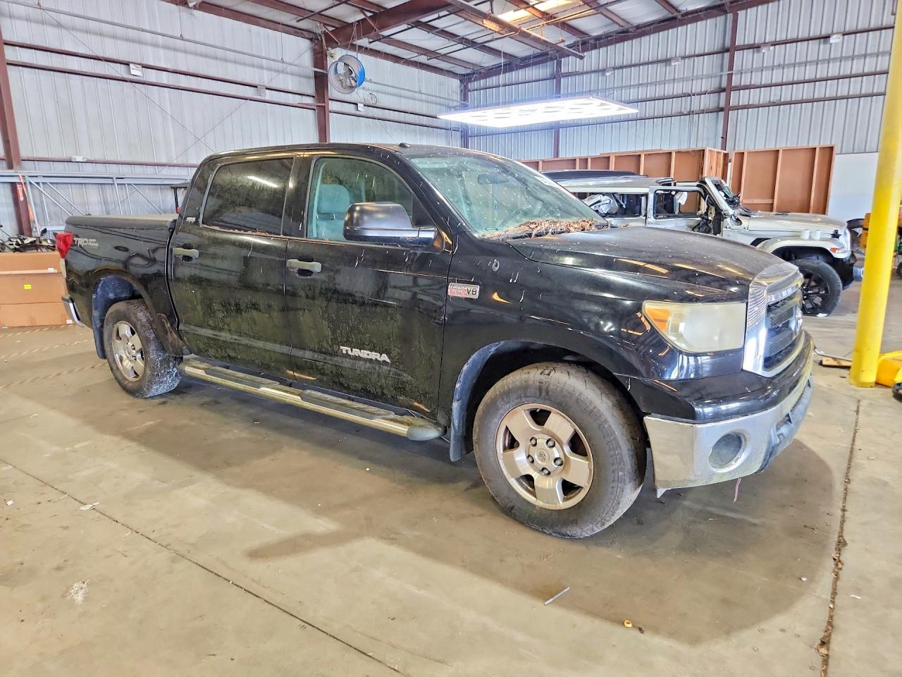 2010 Toyota Tundra Crewmax Sr5 Black vin: 5TFEY5F16AX088864