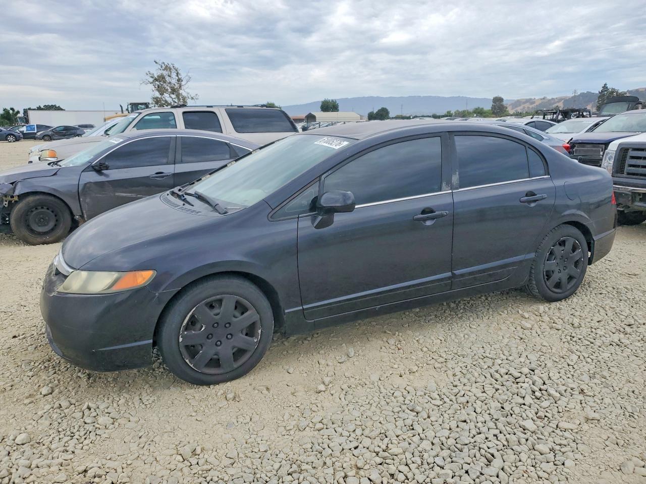 2006 Honda Civic Lx Black vin: 2HGFA165X6H501497