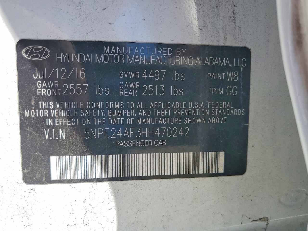 2017 Hyundai Sonata Se Белый vin: 5NPE24AF3HH470242