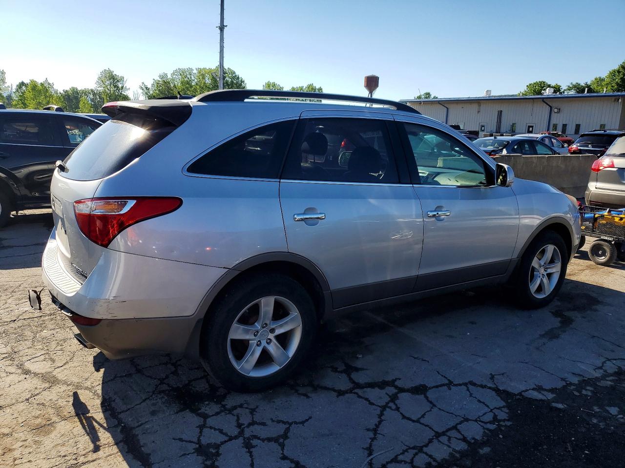 2008 Hyundai Veracruz Gls Silver vin: KM8NU73C38U068933