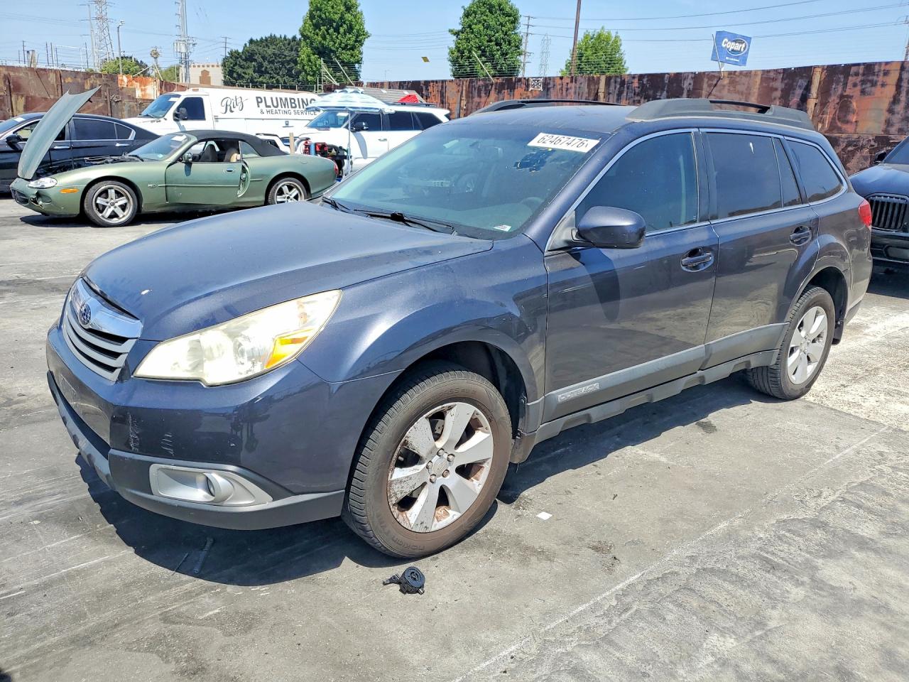 2012 Subaru Outback 2.5i Premium Gray vin: 4S4BRCCC2C3262378