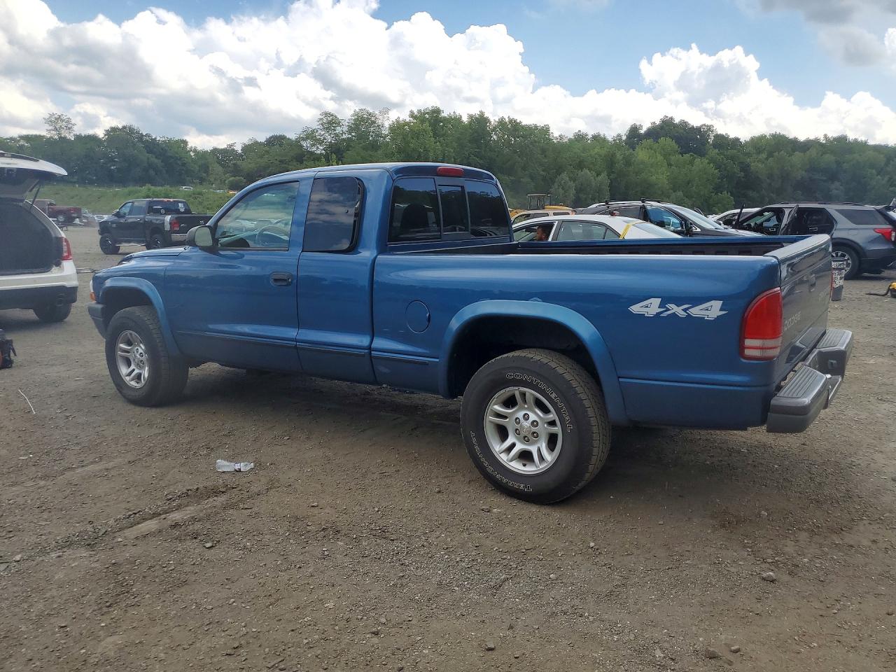 2004 Dodge Dakota Sxt Синий vin: 1D7HG12K24S584968