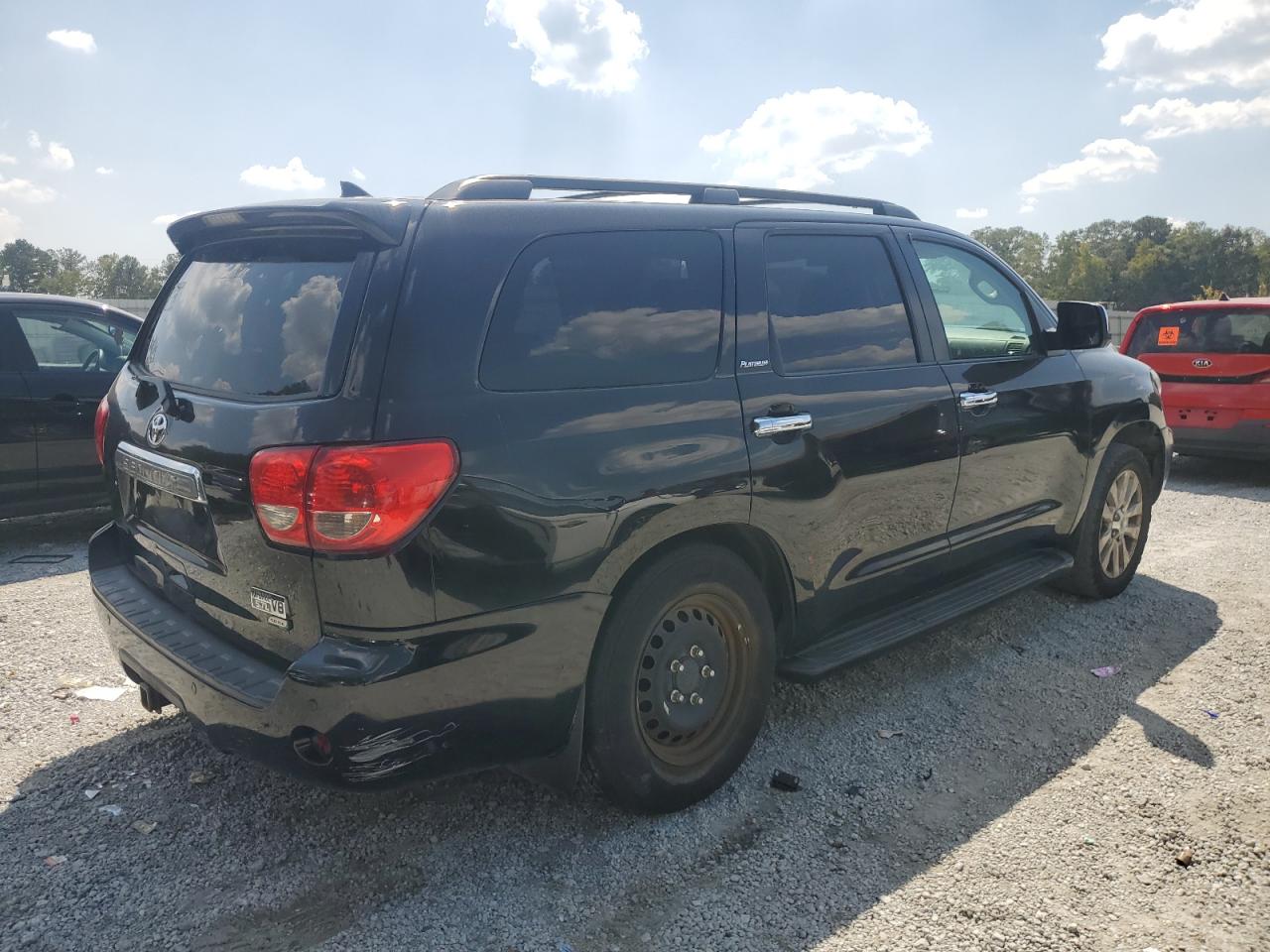 2011 Toyota Sequoia Platinum Black vin: 5TDDW5G13BS042898
