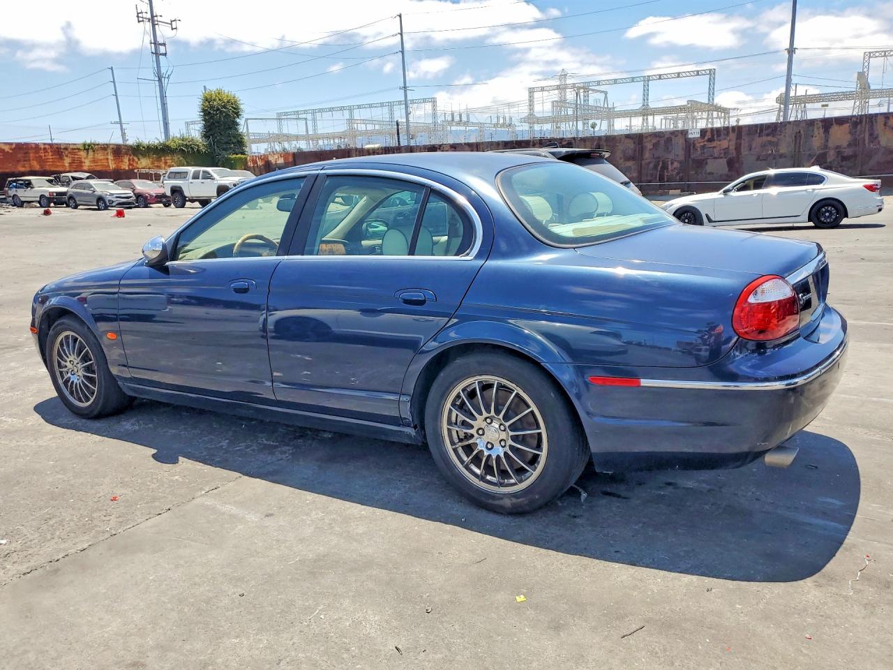 2007 Jaguar S-type Blue vin: SAJWA01A97FN73857