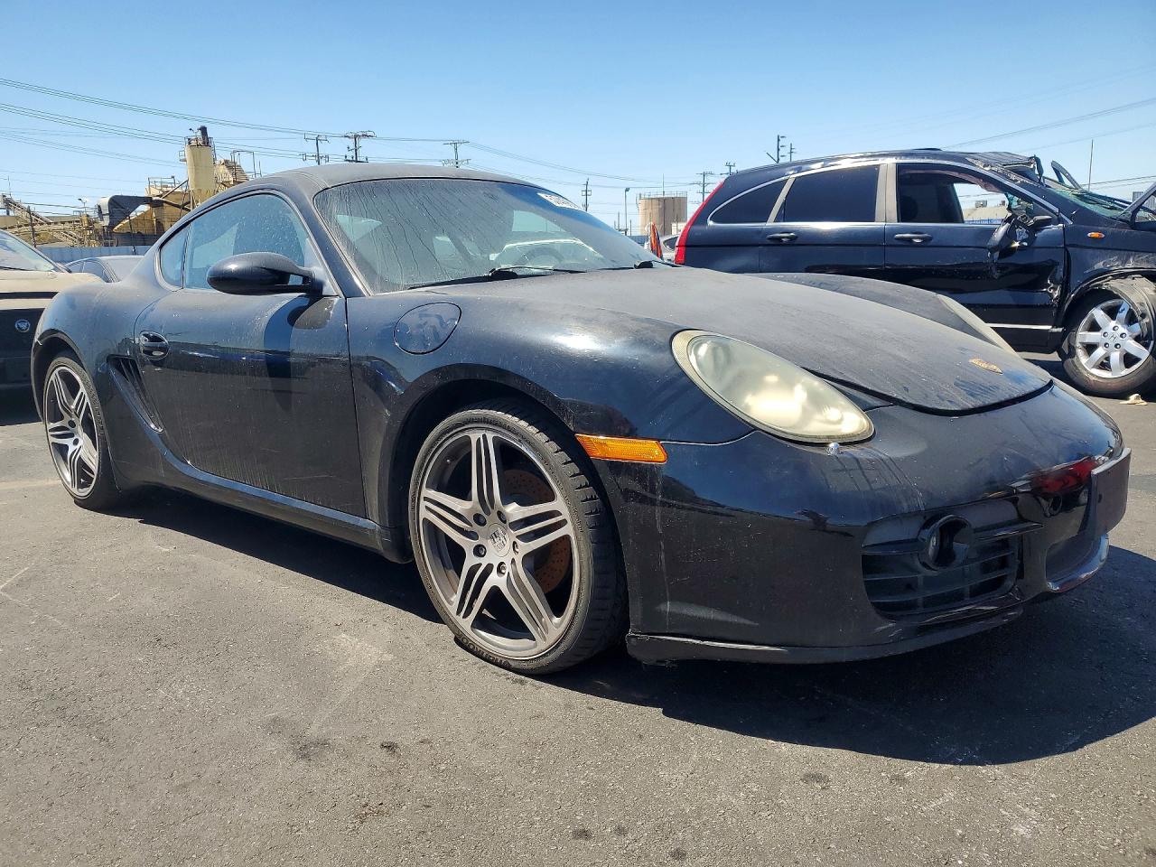 2007 Porsche Cayman Black vin: WP0AA29887U761979