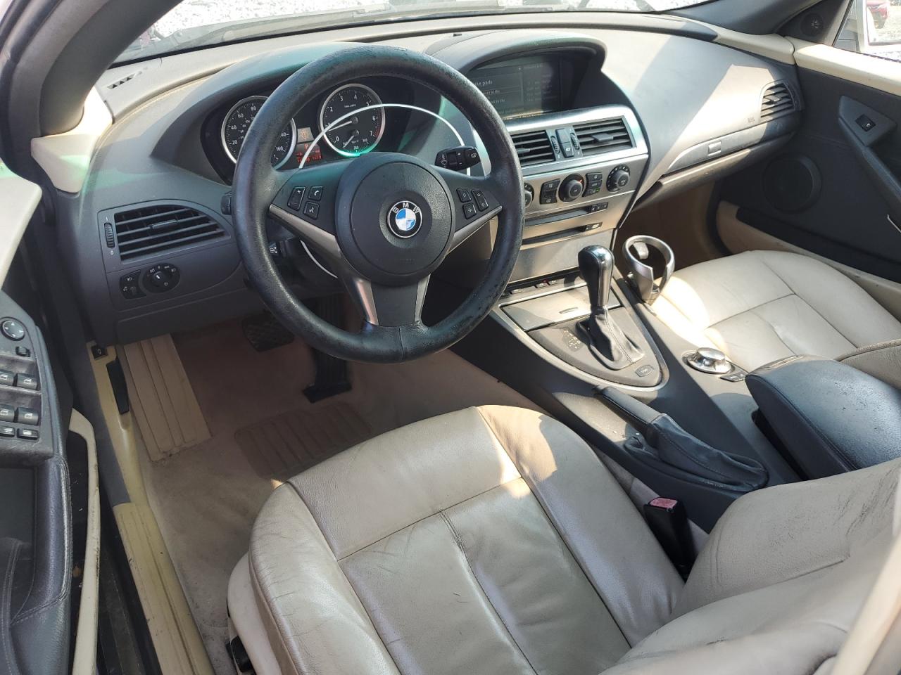 2004 Bmw 645 Ci Automatic Silver vin: WBAEK73464B320356