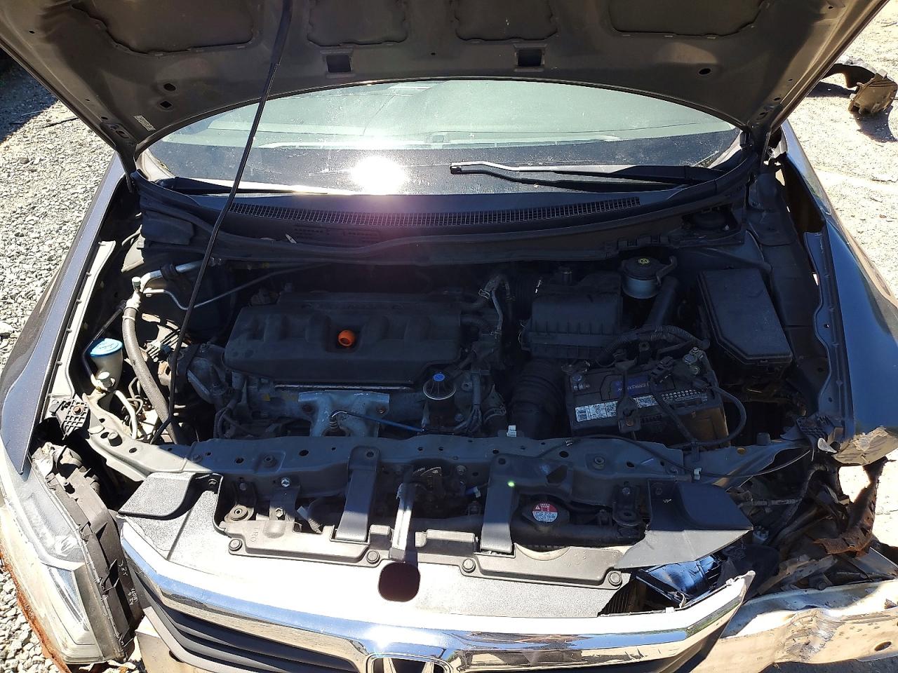 2012 Honda Civic Lx Gray vin: 2HGFB2F50CH313344