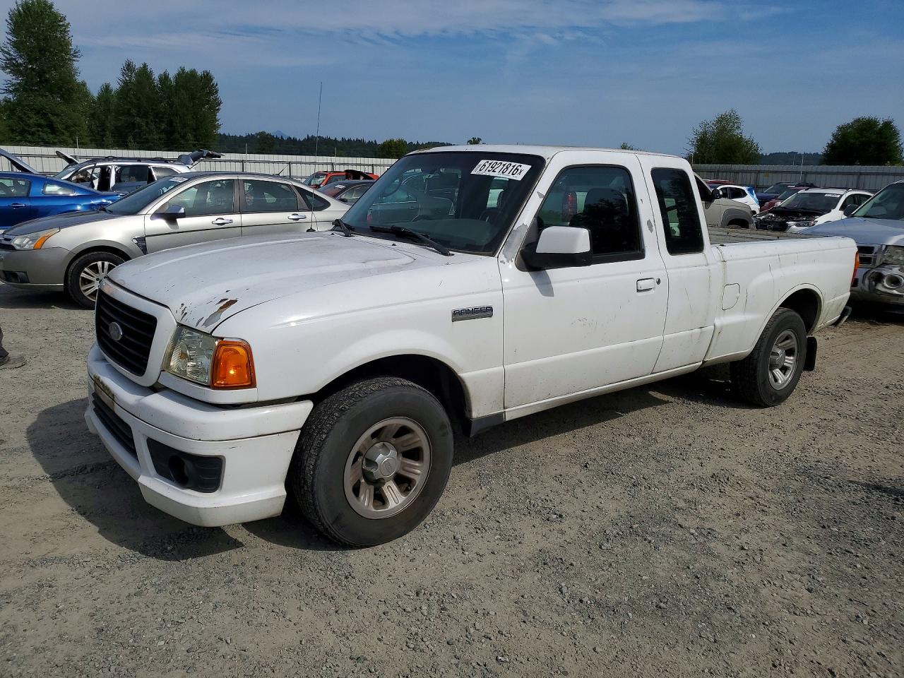 2007 Ford Ranger Super Cab Белый vin: 1FTZR44U97PA23604