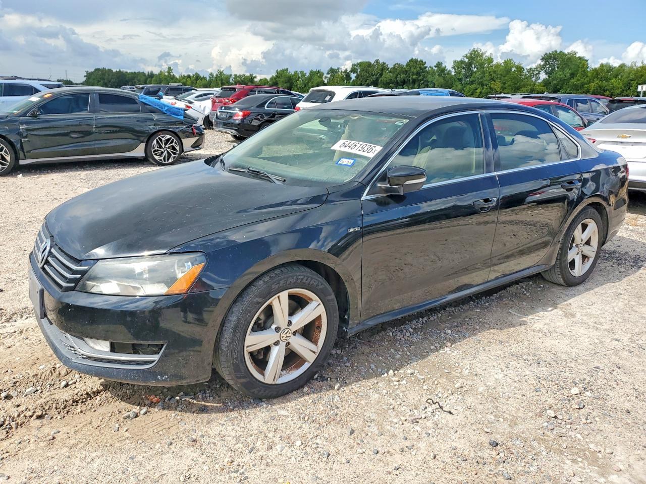 2015 Volkswagen Passat S Black vin: 1VWAS7A33FC121142