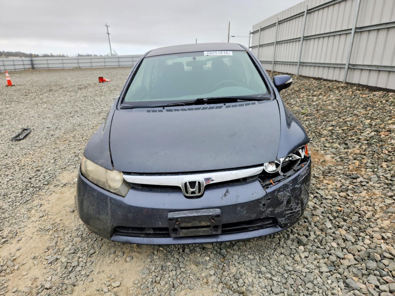 2007 Honda Civic Hybrid Gray vin: JHMFA36237S020659