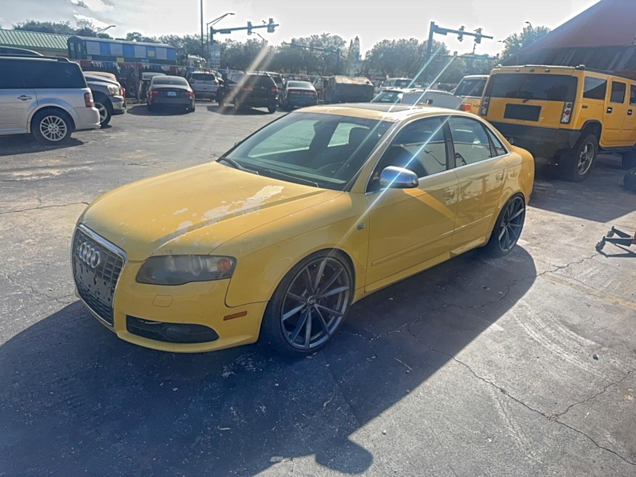 2006 Audi S4 Quattro Yellow vin: WAUGL78E76A231783
