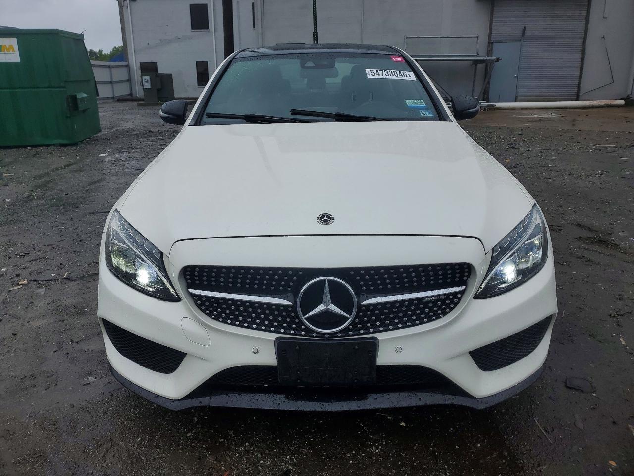 2018 Mercedes-benz C 43 4matic Amg White vin: 55SWF6EB4JU247044