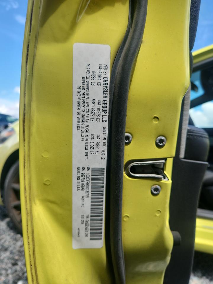 2013 Dodge Dart Sxt Yellow vin: 1C3CDFBH1DD132775