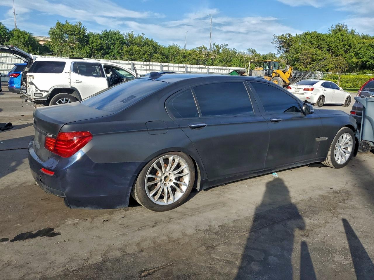 2015 Bmw 750 Li Black vin: WBAYE8C55FD782076
