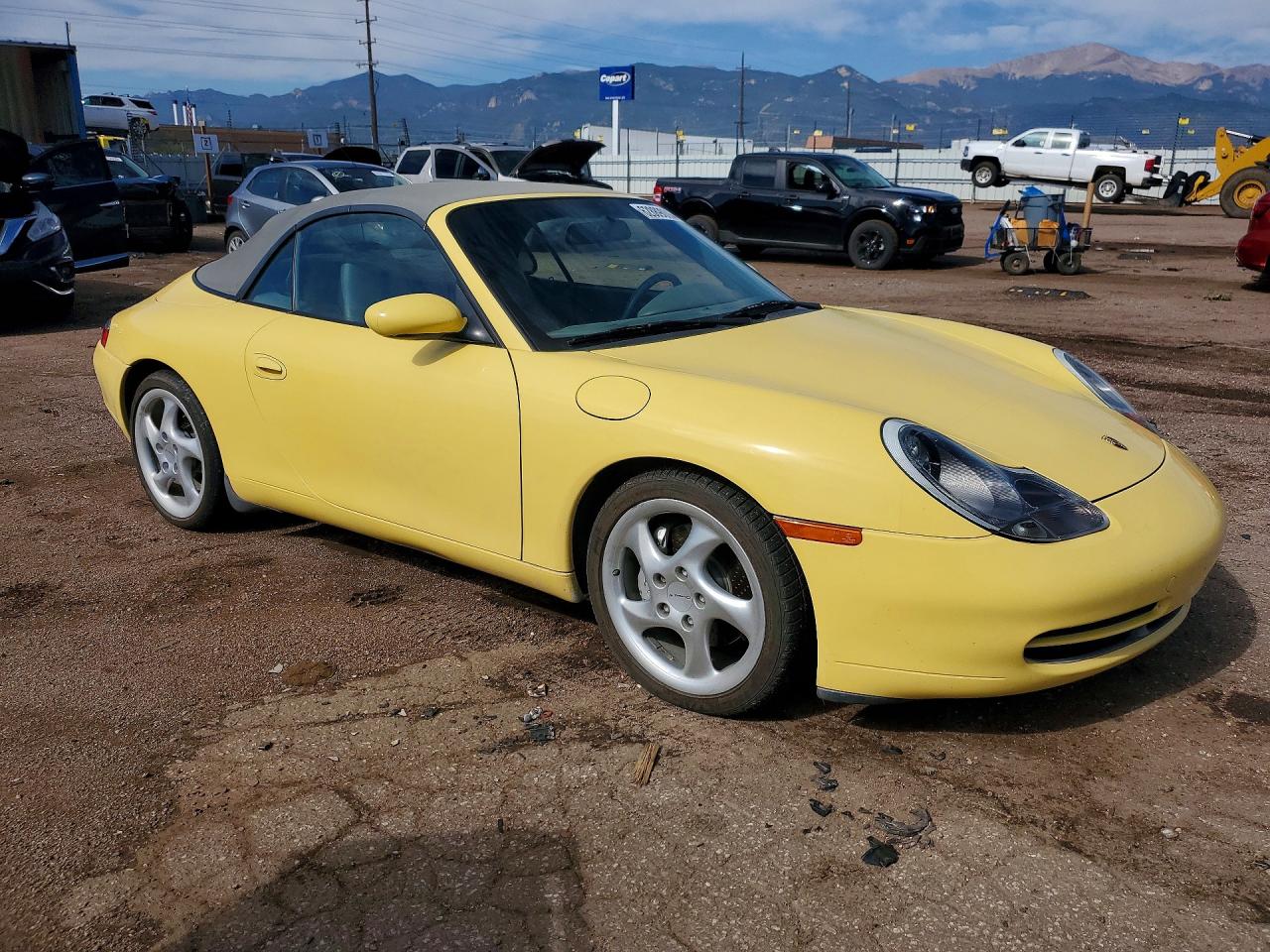 2000 Porsche 911 Carrera 2 Yellow vin: WP0CA2999YS650467