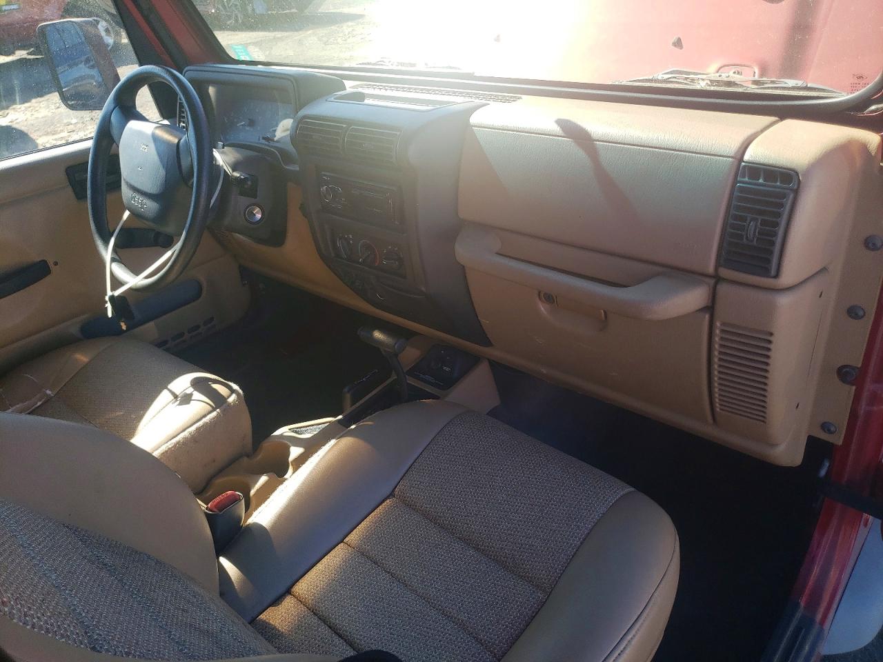 1999 Jeep Wrangler / Tj Sport Red vin: 1J4FY19SXXP412810