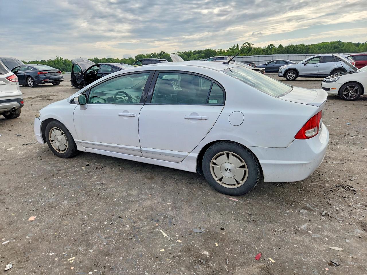 2009 Honda Civic Hybrid White vin: JHMFA36249S004506