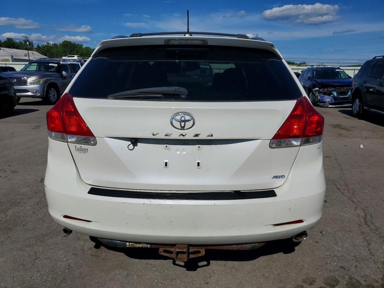 2009 Toyota Venza Awd V6 White vin: 4T3BK11A79U023283