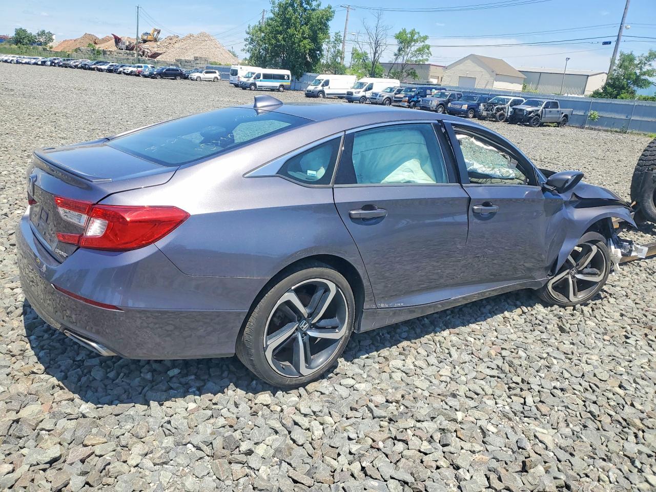 2020 Honda Accord Sport Gray vin: 1HGCV1F39LA121101