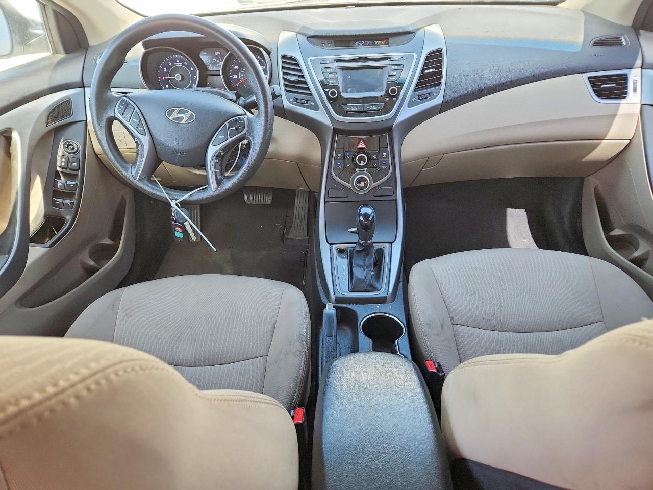 2015 Hyundai Elantra Se White vin: 5NPDH4AE7FH600750