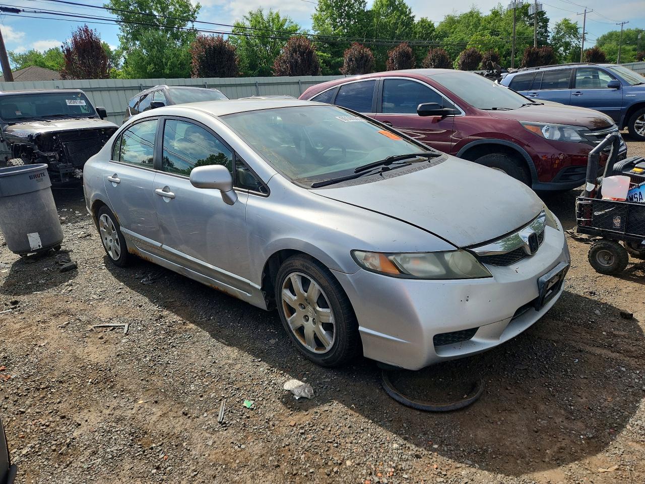 2009 Honda Civic Lx Silver vin: 2HGFA16519H314184