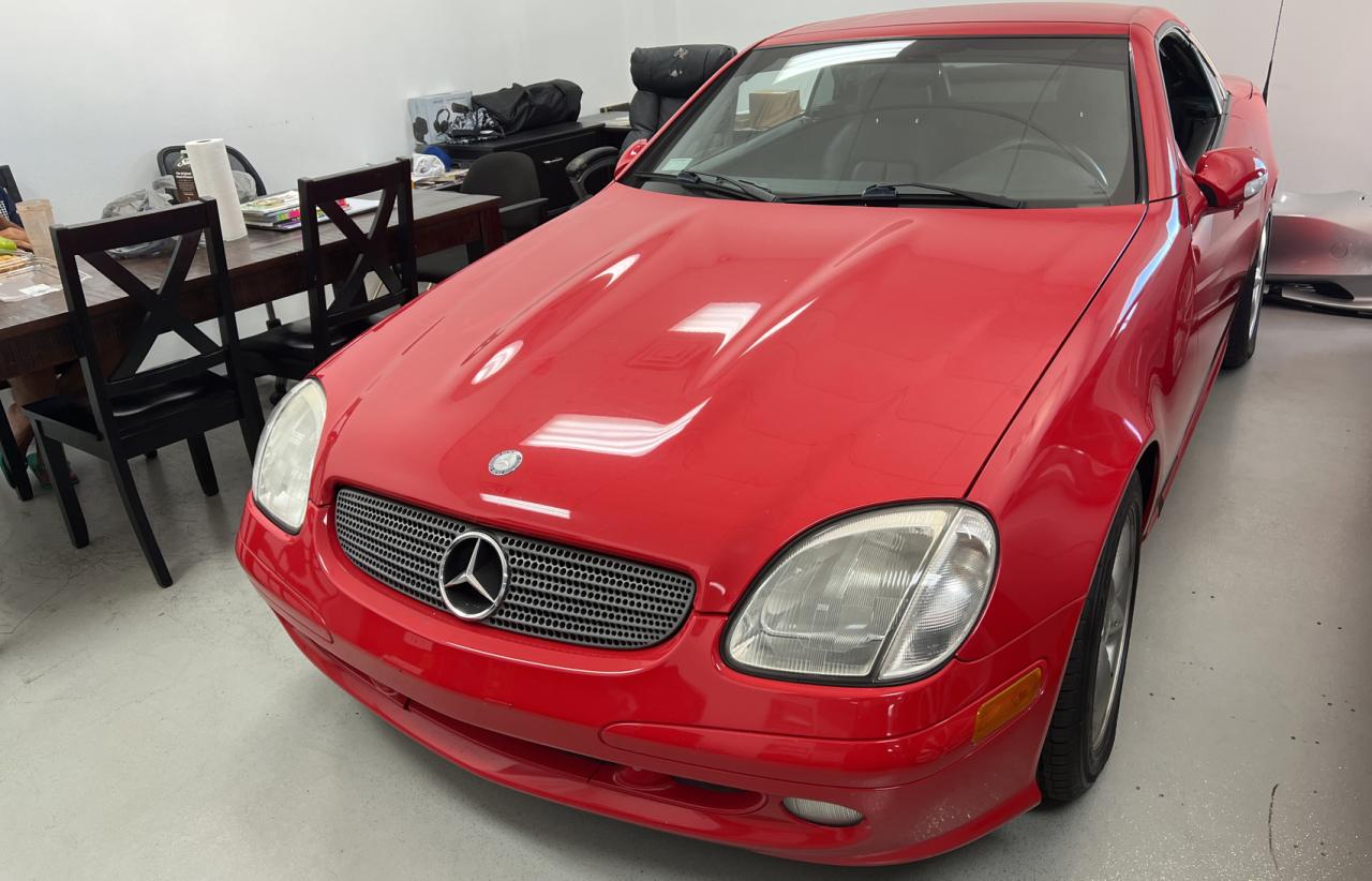 2001 Mercedes-benz Slk 320 Red vin: WDBKK65F01F181360