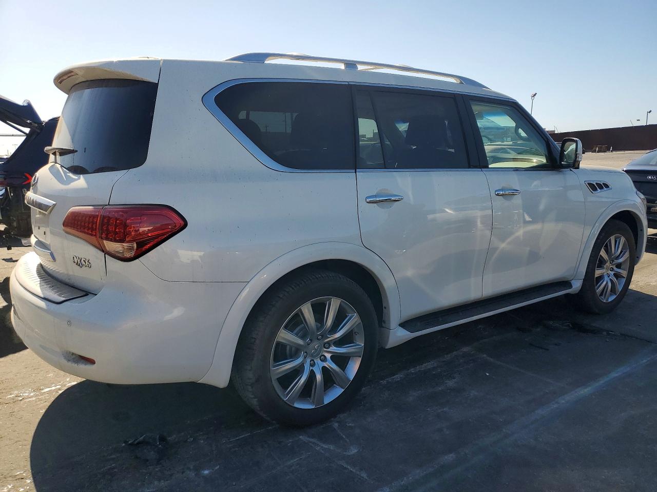 2012 Infiniti Qx56 Base White vin: JN8AZ2NE6C9021322